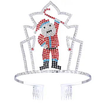 

1pc Xmas Hair Band Rhinestone Santa Claus Bling Bling Christmas Headwear Headdress Hair Hoop Headband for Kids Children Adults