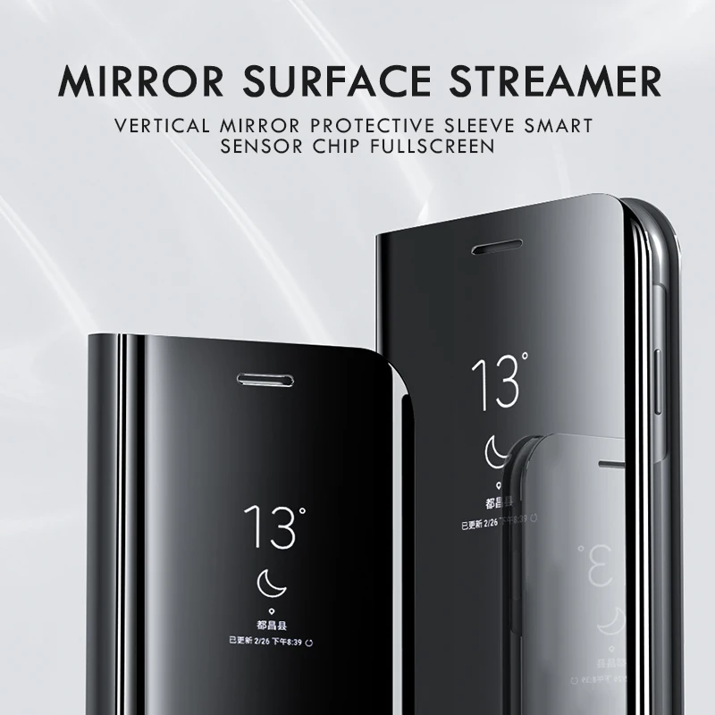 Умный зеркальный чехол для телефона для samsung Galaxy S10 S9 S8 плюс S10E Note 8 9 A10S A20E A30 A40 A50 A60 A70 A80 A90 M10 M20 M30 крышка