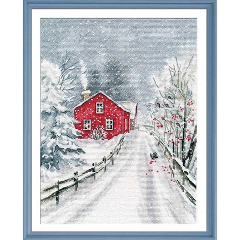 

ZZ5206 Cross Stitch Kits Products Yarn Canvas Painting Decorative Pictures Craft Needlework Fabric For Sewing Art Scenery DIY