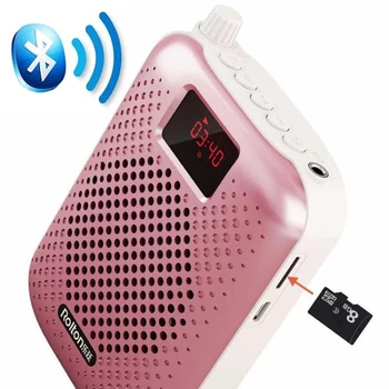 

K500 USB Charging Microphone Bluetooth Loudspeaker Portable Auto Pairing Voice Amplifier Megaphone Speaker For Tourist Guide