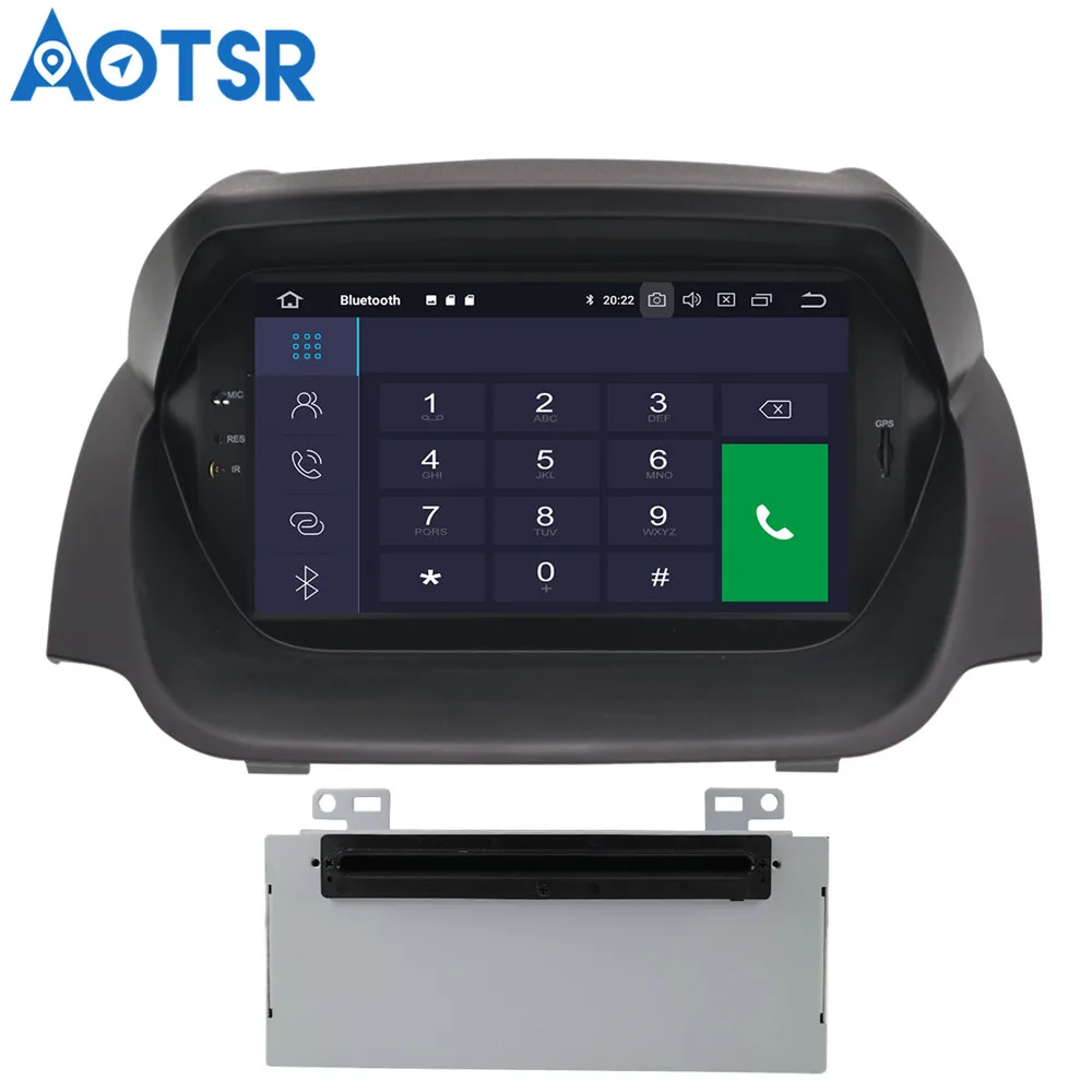 Flash Deal Aotsr Android 9.0 GPS navigation Car DVD Player For Ford Fiesta 2013-2016 car multimedia system radio tape Car Video Players 20