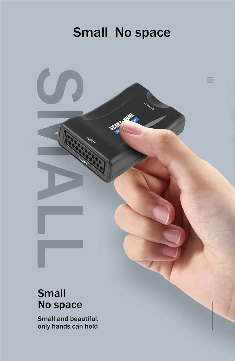 1080P Scart в HDMI конвертер аудио видео адаптер с зарядным адаптером кабель для HD tv Sky Box STB для смартфона HD tv DVD