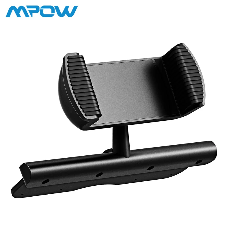 Mpow MCM9A Автомобильный держатель для телефона, вращающийся на 360 градусов, держатель для CD дисков с пружинным держателем для iPhone Xs, Xr, 8, 7, 6, Xiaomi, samsung, gps, mp3-плеер - Цвет: Black