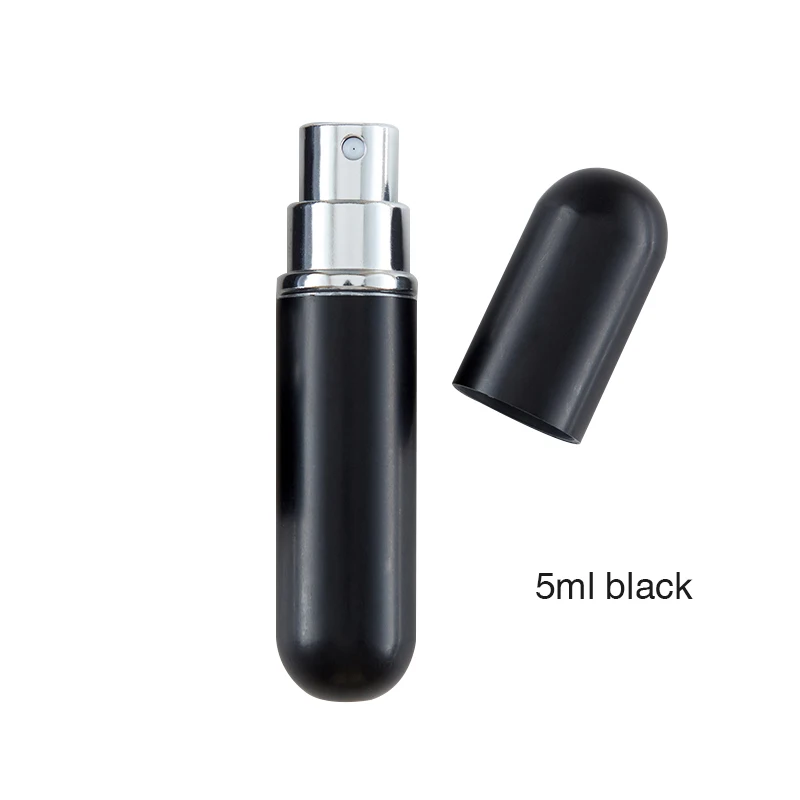 5ml Portable Refillable Mini Spray Perfume Bottle Travel Aluminum Atomizer Empty Cosmetic Container Free