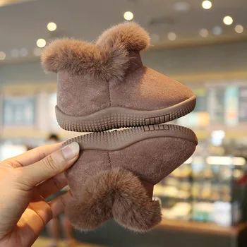 

New Winter Plush Baby Girls Snow Boots Warm Shoes Boys Shoes Children Boots Fashion Toddler Kids Boots Soft Warm Winter Boots