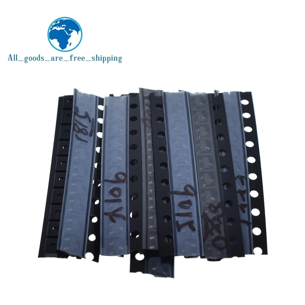 TZT SOT-23 SMD транзистор комплект S9013 S9014 S9015 S9018 MMBT3904 MMBT3906 SS8050 SS8550 2N5551 2SC1815 всего 10 видов x10 шт = 100 шт
