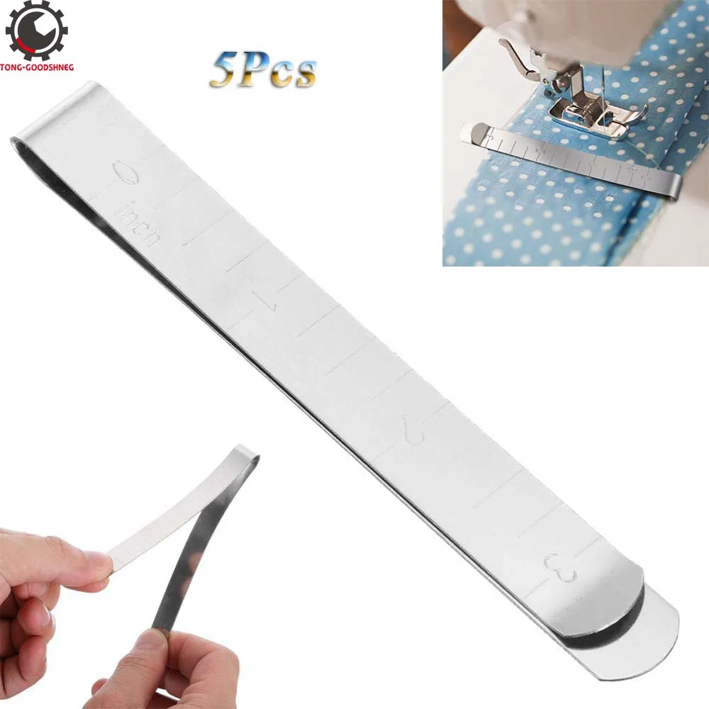 Stainless Steel Hemming Clips 3 Inches Measurement Ruler Sewing Clips