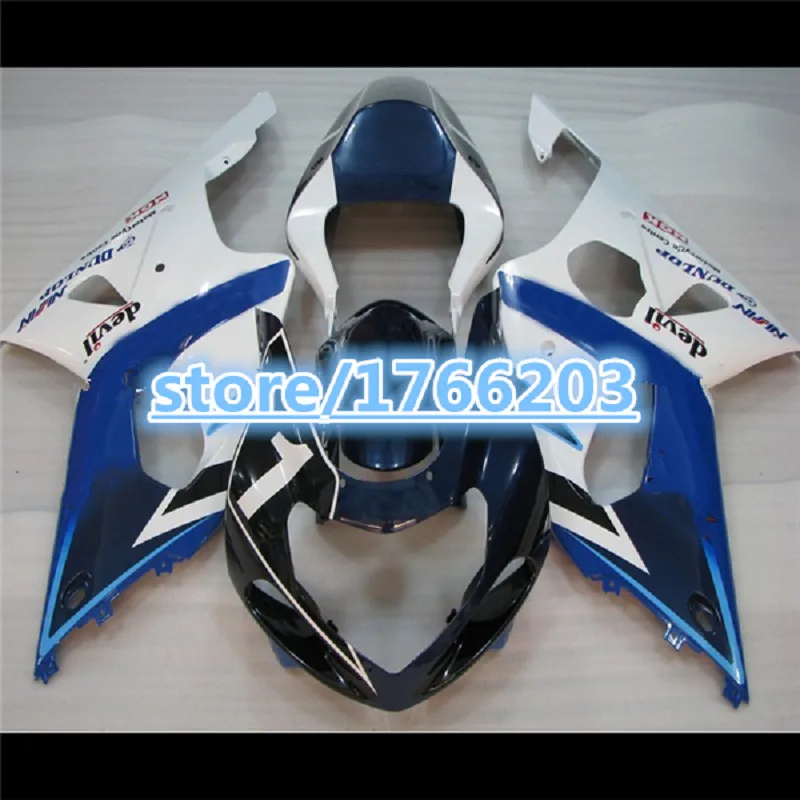 Для GSXR 1000 2000 2001 2002 K1 синий белый набор для черного корпуса обтекатель GSX-R1000 00 01 02 GSX