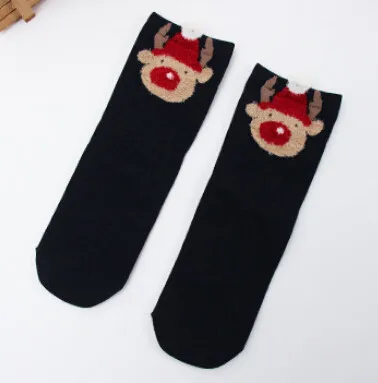 Pudcoco/ ; модные рождественские носки с Санта-Клаусом; подарок для детей; забавные рождественские носки унисекс для девочек и женщин - Цвет: G