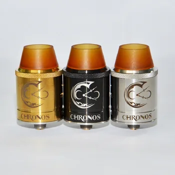 

CHRONOS RDA Atomizer 24mm Diameter 510 Thread 304 stainless steel Adjustable Airflow Tank For E Cigarette Hookah Box Mech Mod