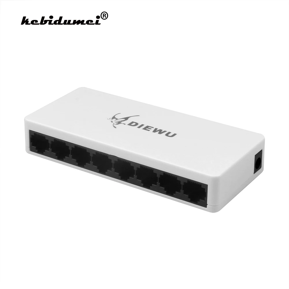 Kebidumei 8 Порты LAN Ethernet сетевой коммутатор gigabit 10/100 Мбит/с Высокая