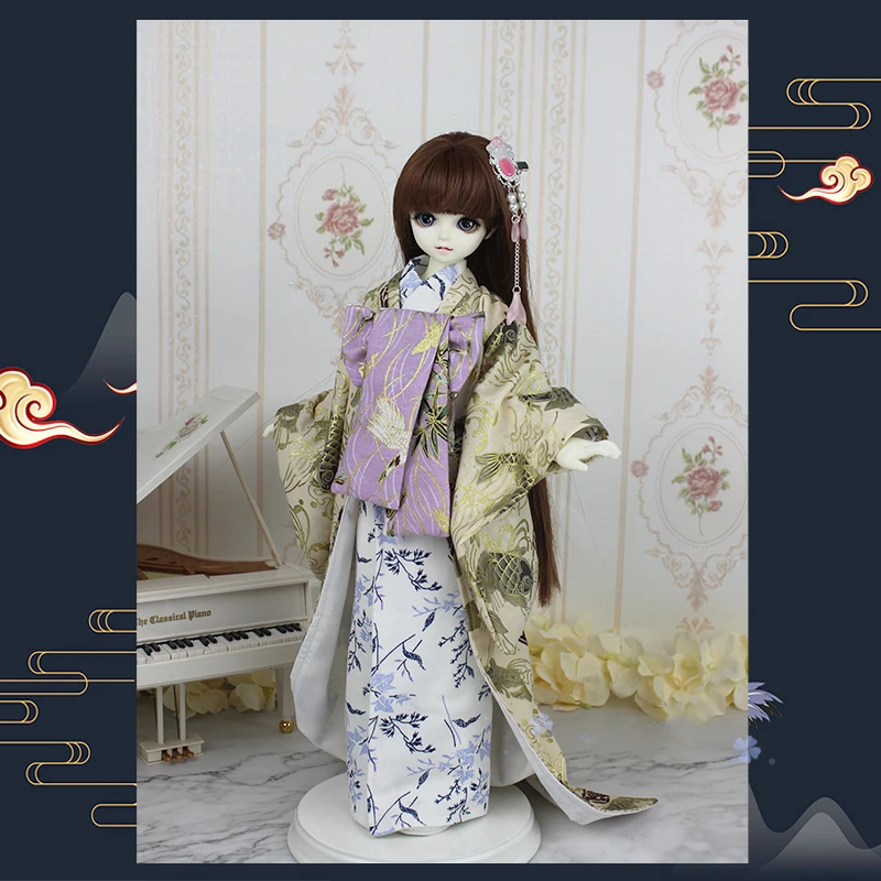 1/3 1/4 bjd SD куклы ткани кимоно для 1/3 1/4 тонкий bjd куклы кимоно ткань