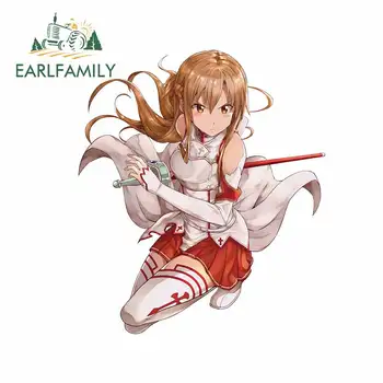 

EARLFAMILY 13cm x 11.4cm for Sword Art Online Ordinal Scale Car Accessories Car Stickers and Decals Waterproof Decals Laptop
