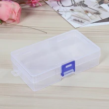 

Plastic Storage Box Jewelry Bead Gadget Container Pill Box Portable Table Organizer Clear Transparent