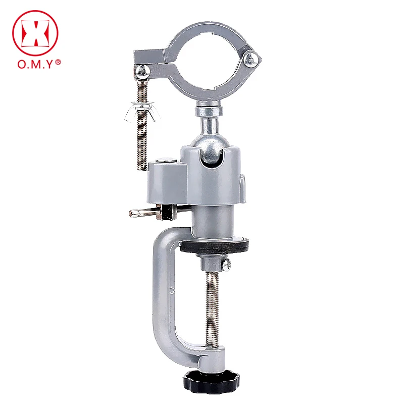 

Universal Clamp-on Bench Vises Holder Mini Electric Drill Stand Make the Grinder Flat 360 Rotating for Woodworking Aluminium
