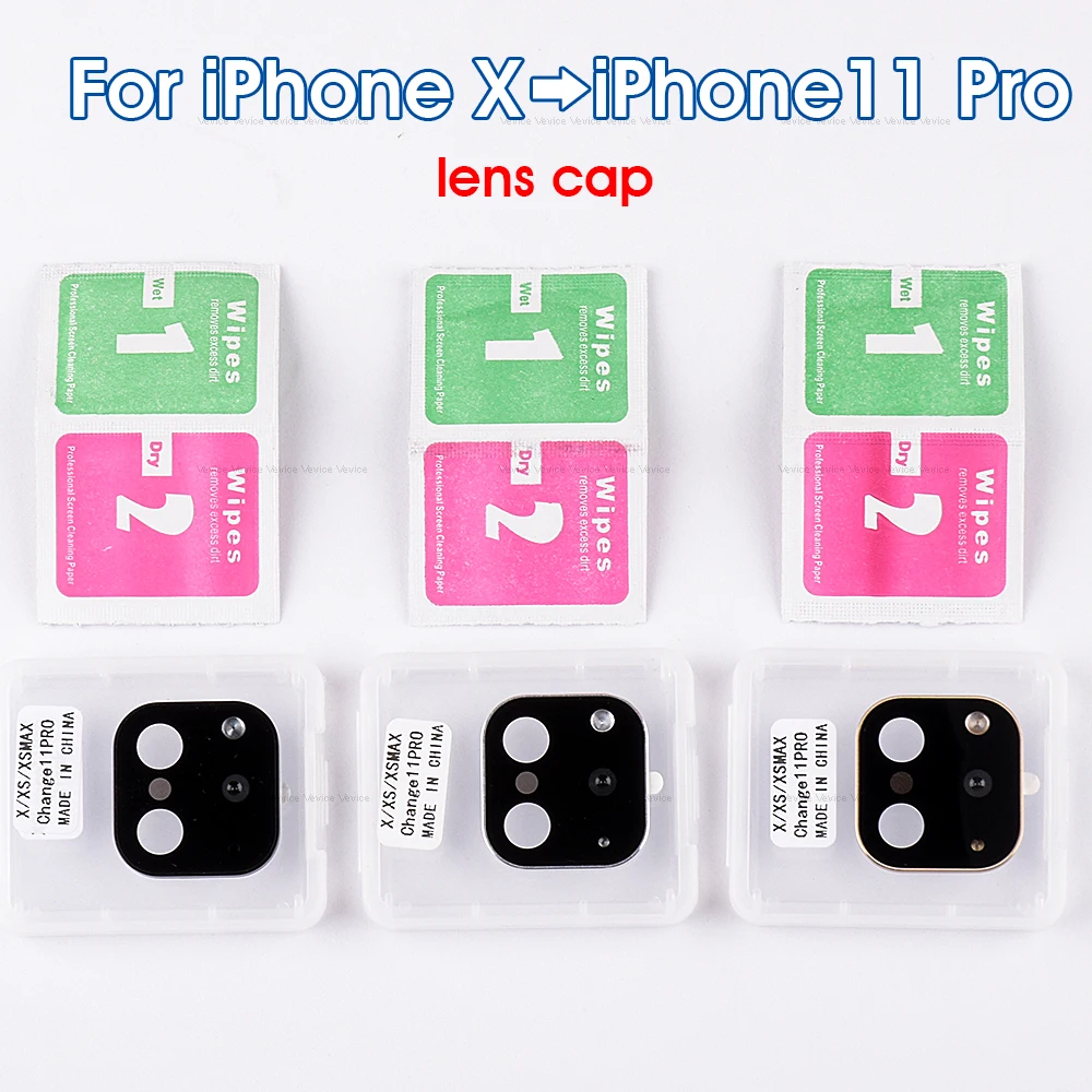 Чехол для iPhone 11 Pro Max Simulation camera для iPhone X XS MAX Xs чехол для объектива камеры кольцо из титанового сплава