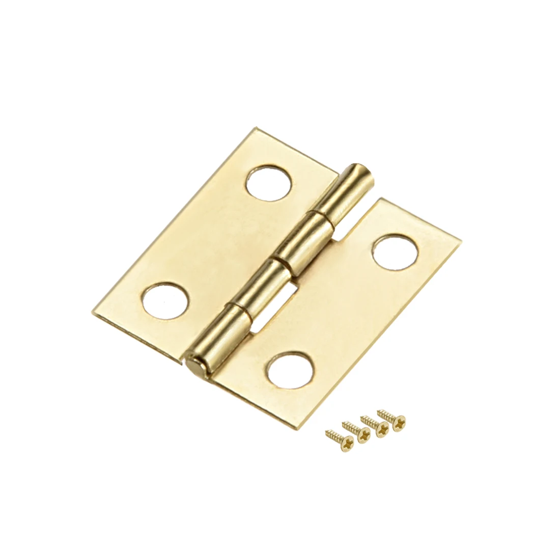 

uxcell 0.7" Small Hinge Jewelry Case Wooden Box Hinges Fittings Golden Plain 10pcs