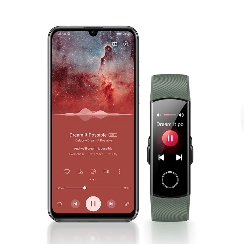 Смарт браслет Honor Band 5 с цветным AMOLED дисплеем 0 95 дюйма пульсометром и