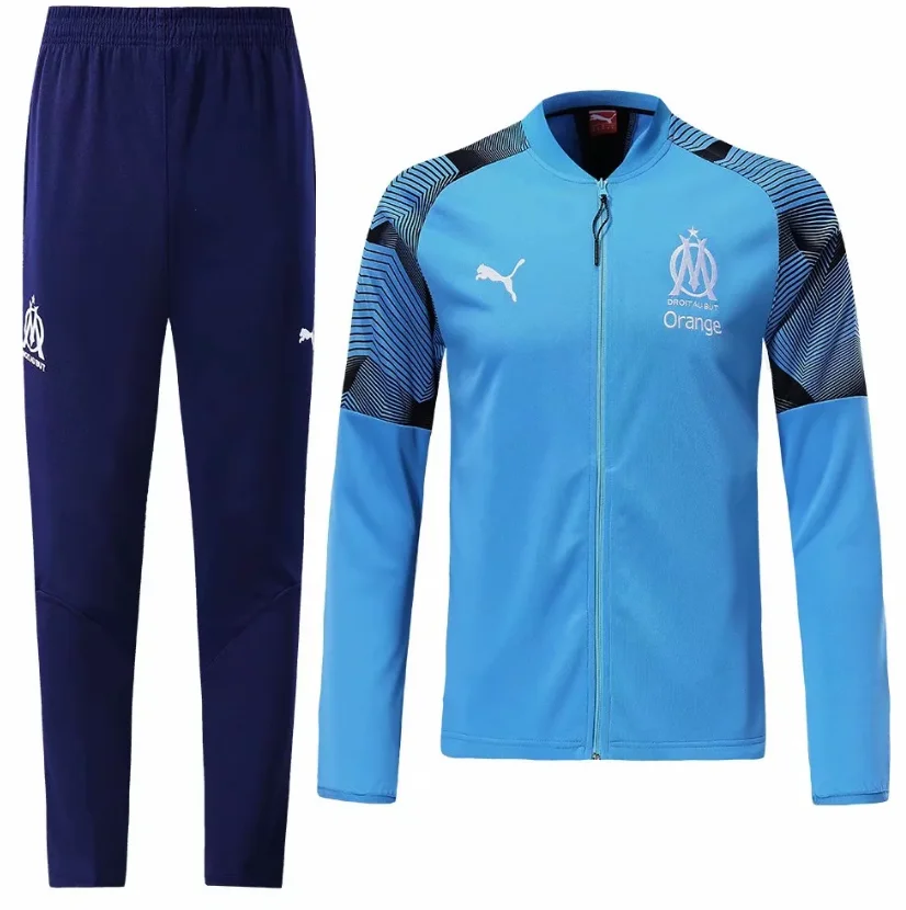 training Jacket coat Marseille Soccer jersey 19/20 Marseille Maillot PAYET THAUVIN AC PSG Jacket kit football jersey - Цвет: Jacket