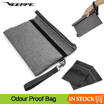 

Veeape Zipper Odour Proof Bag Electronic Cigarette Waterproof Handbag Smell Proof Bag For Coffee Tea Smell Container Storage
