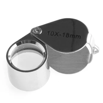 

Magnifier 20x 10x Portable Loupe Stamps Illuminated Magnifier Folding Magnifying Glass Jewelry Coins Antiques