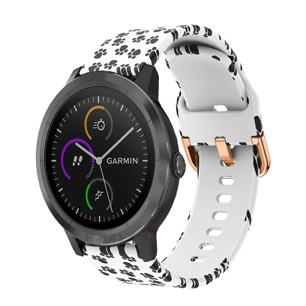 Новый цветной мягкий силиконовый сменный ремешок для Garmin vivoactive 3 vivomove3 HR смарт