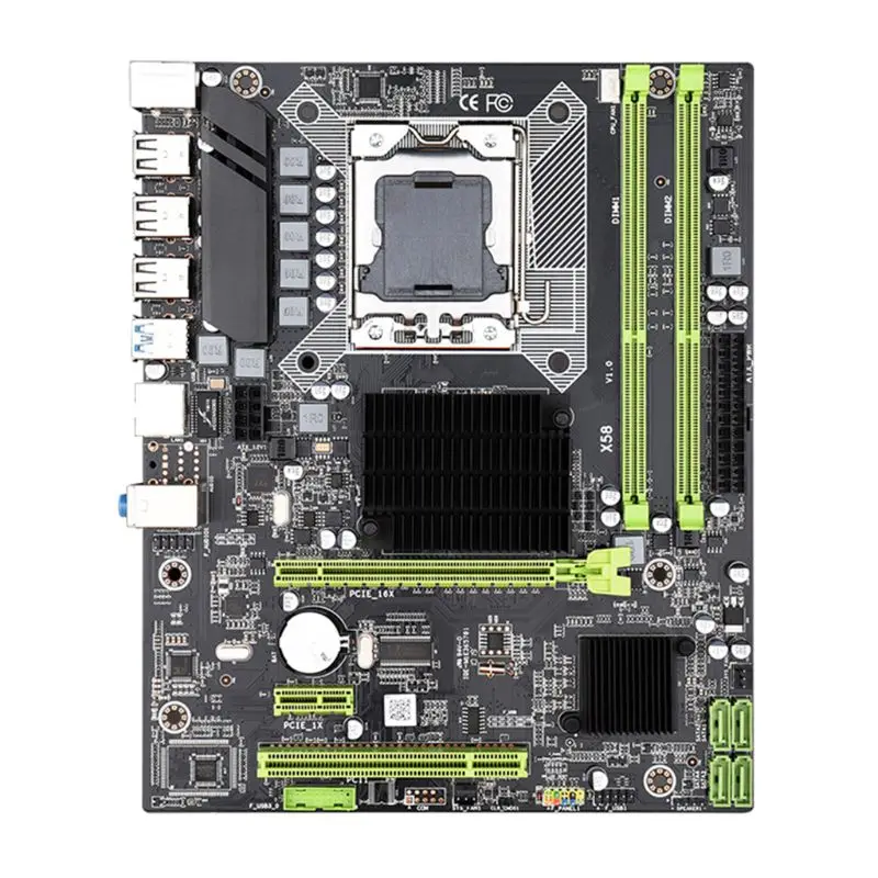 

X58 Motherboard LGA 1366 i7 5675 DDR3 Motherboard LGA1366 1366PIN Mainboard Support RECC 32GB SB3.0 for Computer motherboard