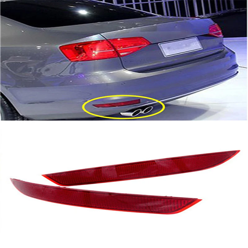 

1 Pair Car Tail light Parking Warning Rear Bumper Reflector Lamp Without LED For Volkswagen Jetta 2011 2012 2013 2014