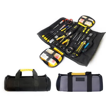 

Hoomall 1PC Tool Kit Black Waterproof Oxford Canvas Multifunction Large Capacity Thicken Professional Repair Hand Tools Bag