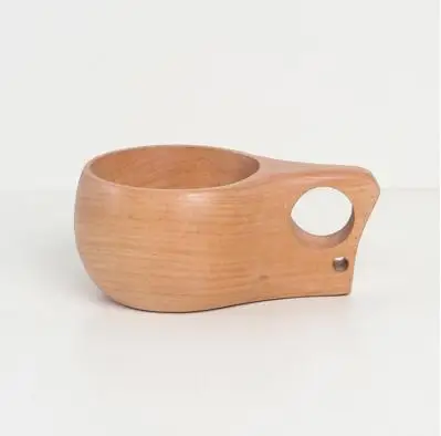 F Finland Kuksa портативная кофейная кружка ручка из резины и дерева сок молоко чай чашка для кофе посуда для напитков Proboscis деревянная чашка - Цвет: F