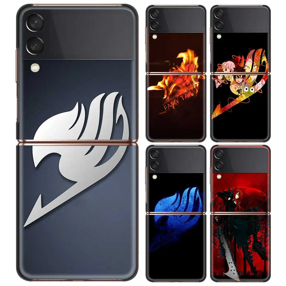Fairy Tail Logo Anime Hard PC Cell Phone Case For Samsung Galaxy Z Flip 3 Flip3 5G Cover Smartphone Fundas Coque | Мобильные