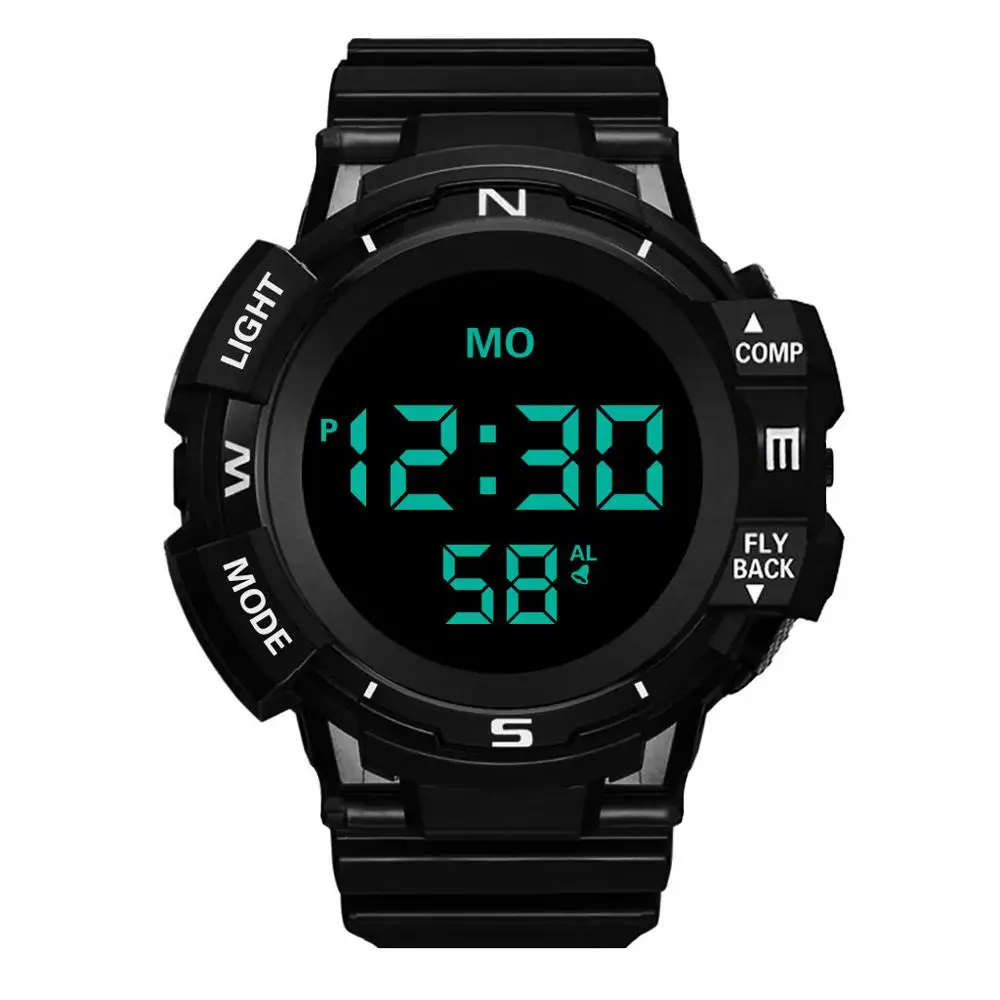 

Sports Watch Men 2019 Luxury Analog Digital Military Silicone Sport LED Horloges Wrist Watches Men Relogio Masculino For Gift Q4