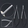 New 4pcs/set ophthalmic microsurgical instruments 12.5cm scissors+Needle holders +tweezers stainless steel surgical tool ► Photo 3/6