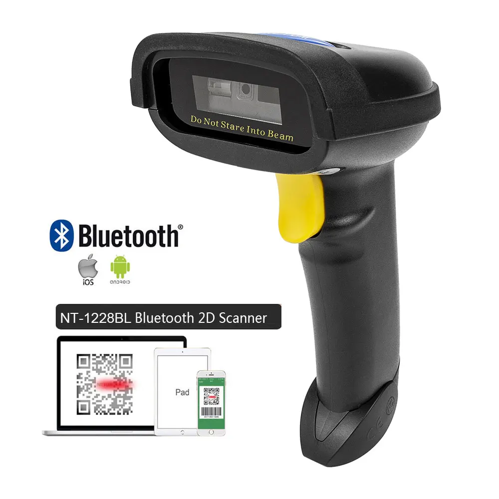 thumbnail image 1 of Lector de códigos de barras inalámbrico portátil NETUM NT-1698W y lector de códigos de barras QR 1D/2D con Bluetooth NT-1228BL PDF417 para iOS, Android y IPAD, 1 of 5
