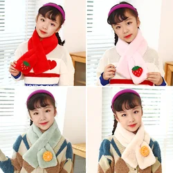 Écharpe chaude et épaisse pour enfants, guêtre de cou, écharpe d'hiver pour garçons et filles 
