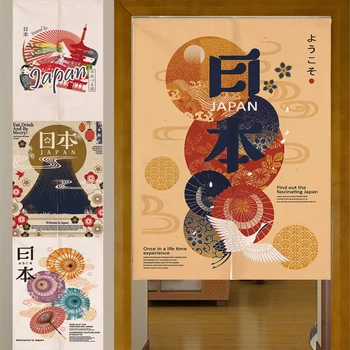 

Japan Printed Super Thick Door Curtains Noren Partiton Curtains For Kitchen Doorway Curtains Decoration Bedroom Toilet Curtain