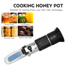 Бренд 1 шт. рефрактометр водный рефрактометр для мёда с калибровкой рефрактометр мед измеритель влажности инструменты подходит для меда