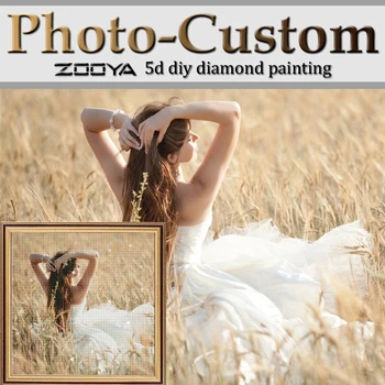 

DIY 5D Diamond Painting Photo Custom Full Square DIY Diamond Embroidery Sale Round Drill Picture of Rhinestones Home Decor AZ10