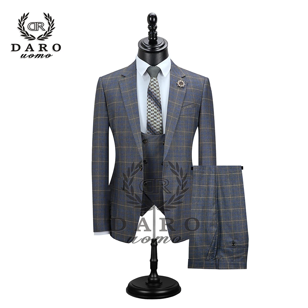 Mens suit DR DARO UOMO Mens Suit Slim Fit Casual Blazer one button for Wedding Party DRV8038