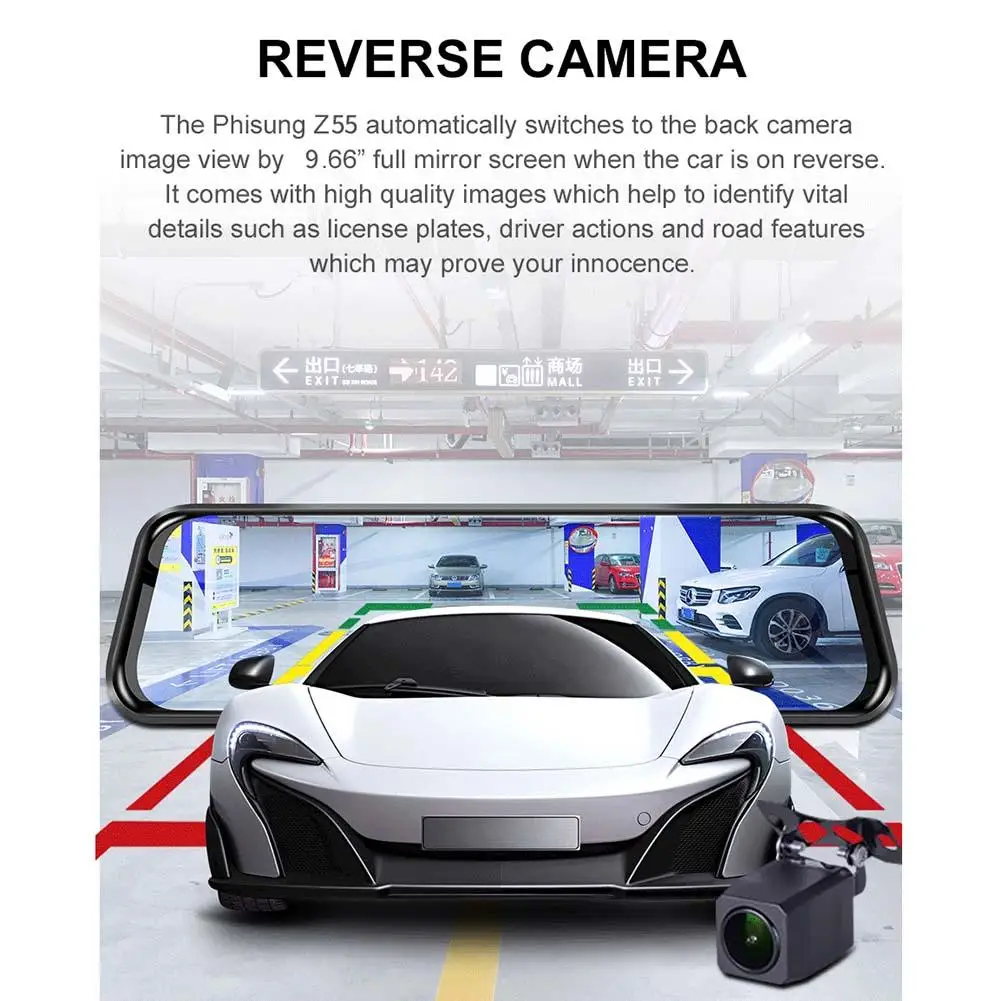 4G Dash Cam Coordinates GPS ADAS / LCWS / FVWS Car Dash Camera WiFi DVR Voice Control 24H Park Andr