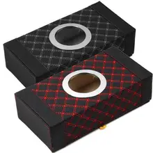 Коробка для салфеток автомобиля из искусственной кожи подлокотник Тип красное вино коробка салфеток держатель авто аксессуары для интерьера