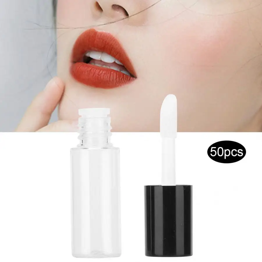Spray Bottle 50Pcs/Set 3.8ML DIY Plastic Lip Gloss Tube Empty Cosmetic Lip Gloss Container Lipstick Bottle Refillable Perfume