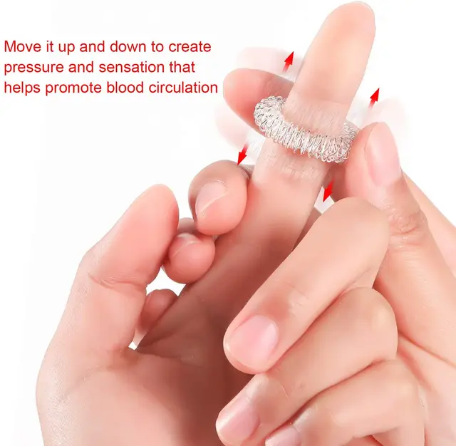 15Pcs Fidget Toys Finger Ring Toy Stress Relief Sensory Spring Finger Autism Anti Stress ADHD Toy Kid Aldult Finger Massage Ring 4