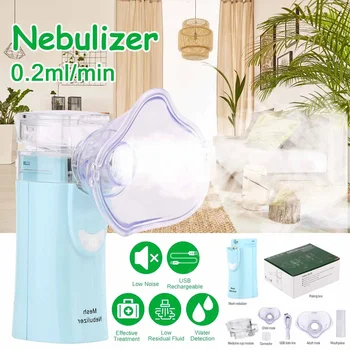 

medical Portable silent nebulizer Mini Handheld inhaler inhalator for kids Adult Atomizer nebulizer mesh Asthma nebulizers