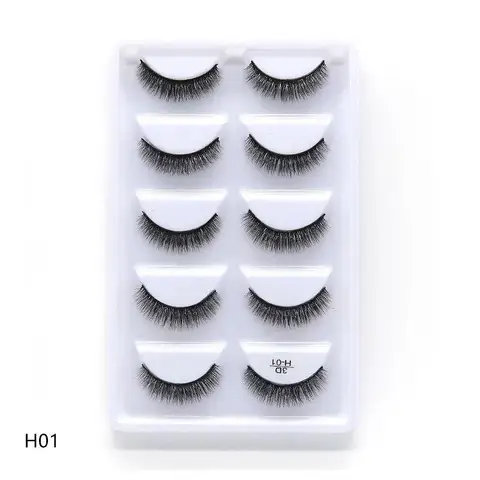 Pairs Multipack 3D Mink Lashes False Eyelashes Handmade Wispy Fluffy Long Lashes Natural Eye Makeup Tools Eye Lashes H13 E08