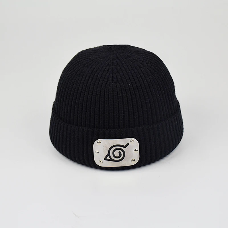 Зимний тренд Наруто значок Вышивка милые шапки модные эластичные Skullies& Beanies