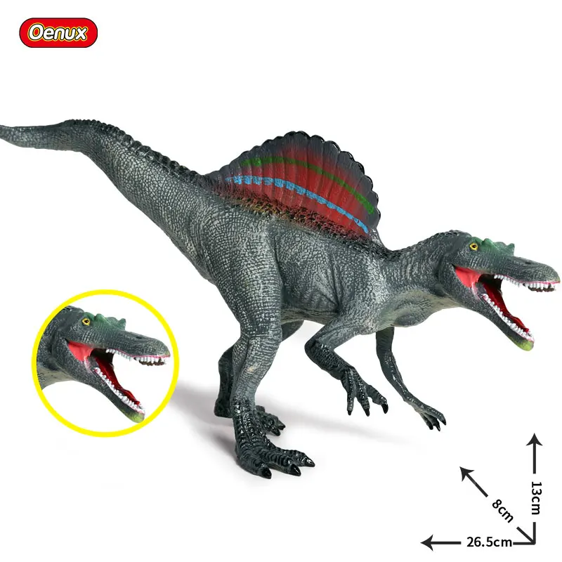 Oenux достаринный дикарь Юрского Периода Динозавры T-REX спинозавр карнотаурус теризинозавр животные модель фигурки Детские игрушки - Цвет: Without Box
