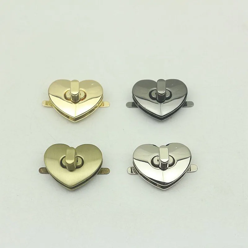 10Pcs Female Handbag Metal Locks Button Bag Twist Turn Lock For DIY Replacement Bags Purse Snap Clasp Closure Hardware Accessory