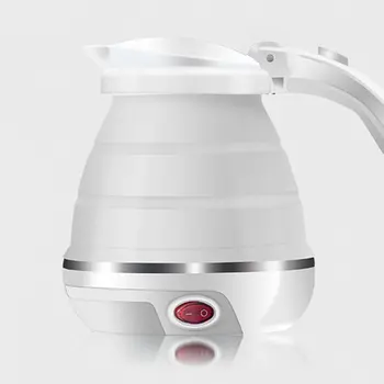 

0.5L Portable Electric Kettle 680W Silicone Foldable Travel Camping Vacations Water Boiler Adjustable Home Appliances