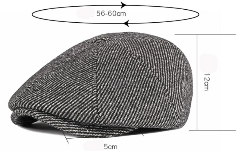 HT2835, толстый теплый берет, шапка, Осень-зима, берет, шапка, мужская, в полоску, Gastby, восьмиугольная, газетная Кепка, мужская, плюща, ушанка, плоская кепка, мужской берет